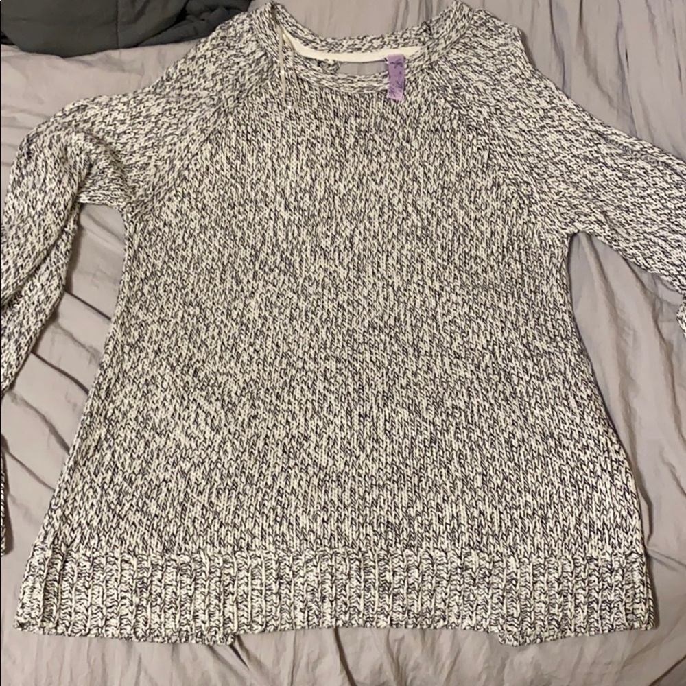 Black and white sweater